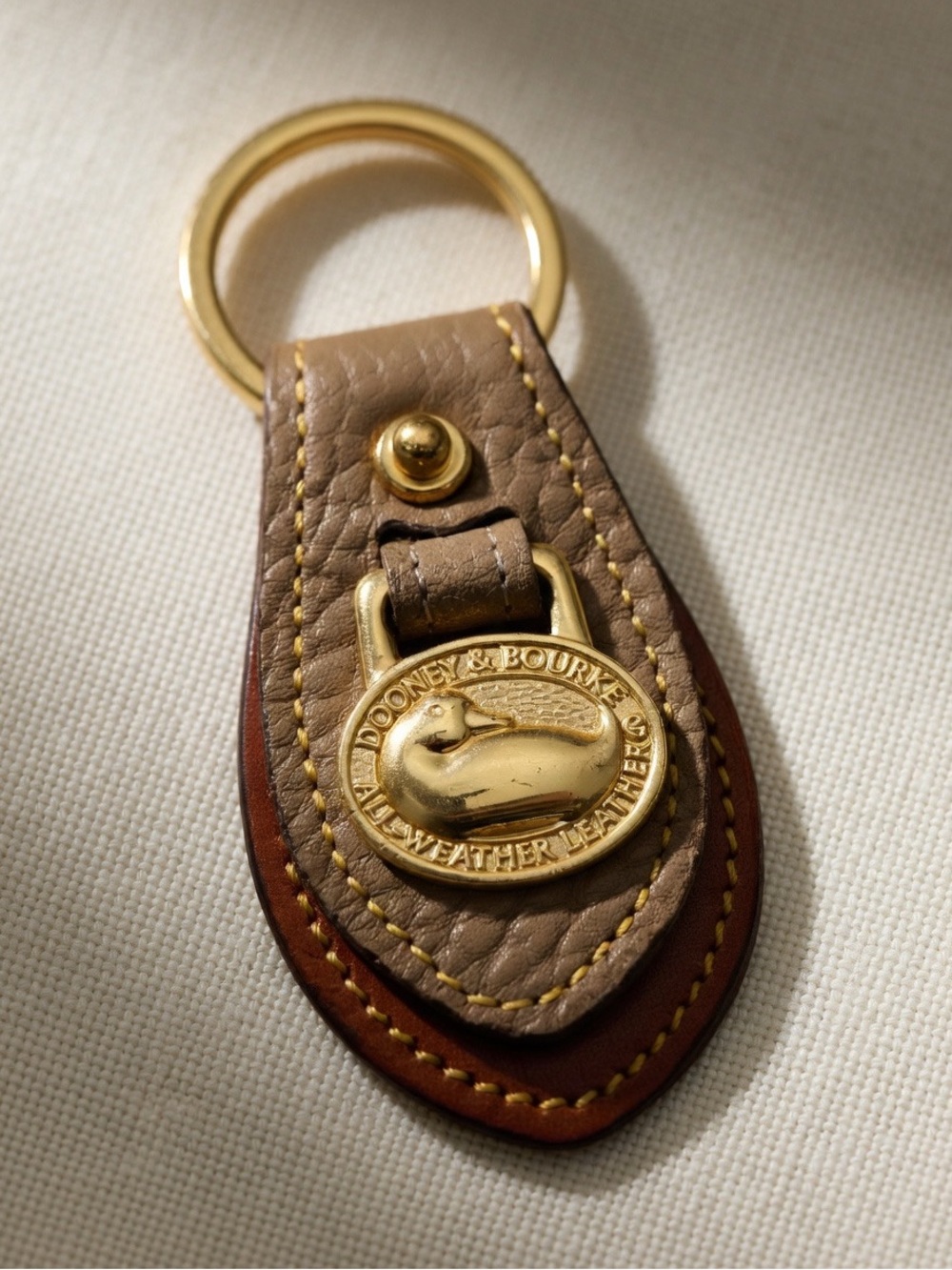 Vintage Dooney & Bourke All-Weather Leather keychain